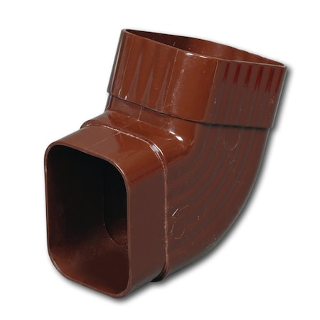 4.5 In. H X 5 In. W X 4.5 In. L Brown Vinyl K Gutter Elbow